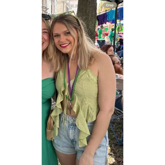 Cider Sage Green Ruffled Lace Tank Top – NWOT – Size XL - Picture 14 of 14